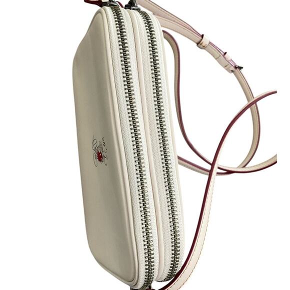 Coach X Disney Mickey Mouse Chalk White Mini Crossbody Bag Limited Edition EUC - Picture 4 of 14